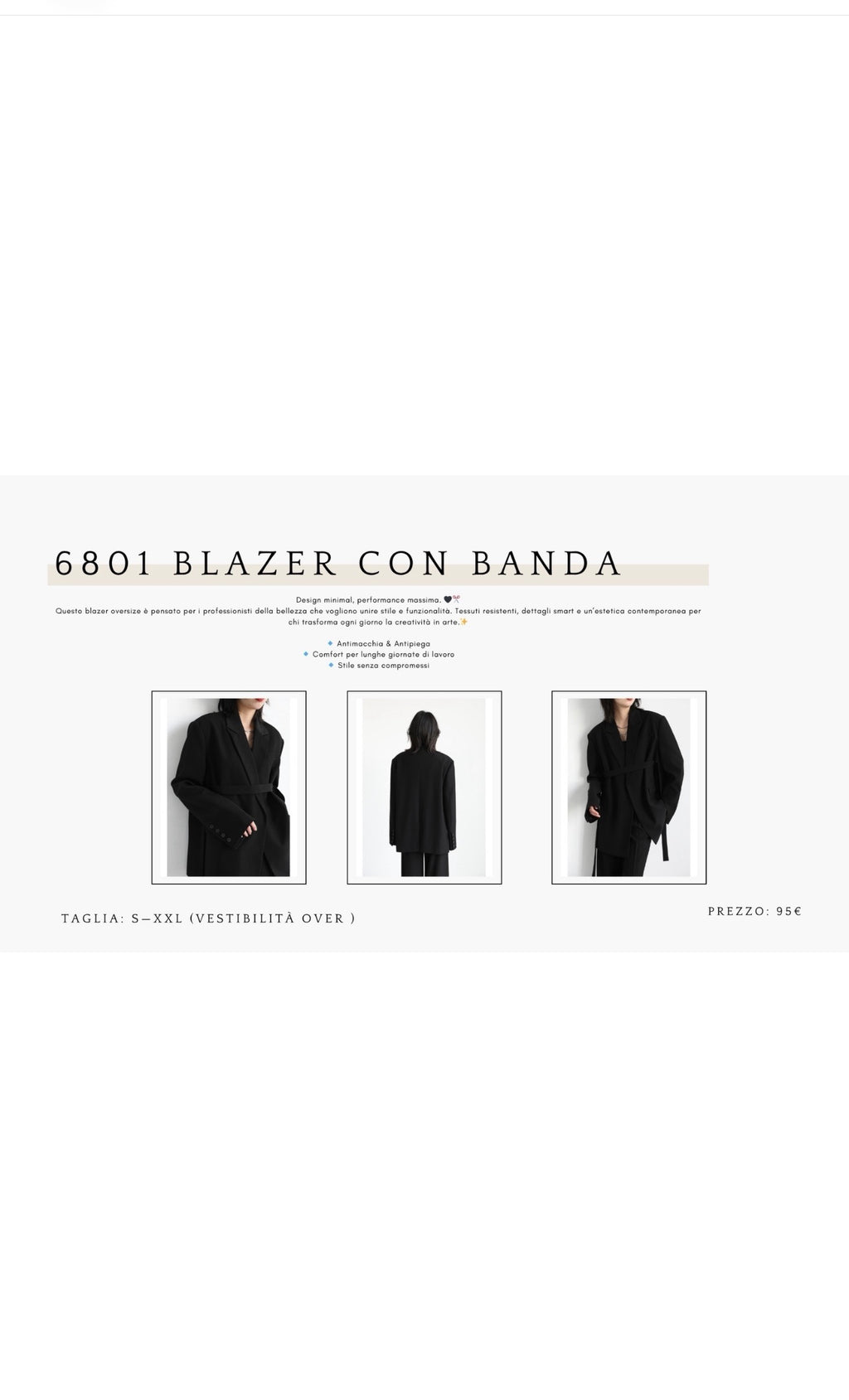 6801 Blazer con Banda