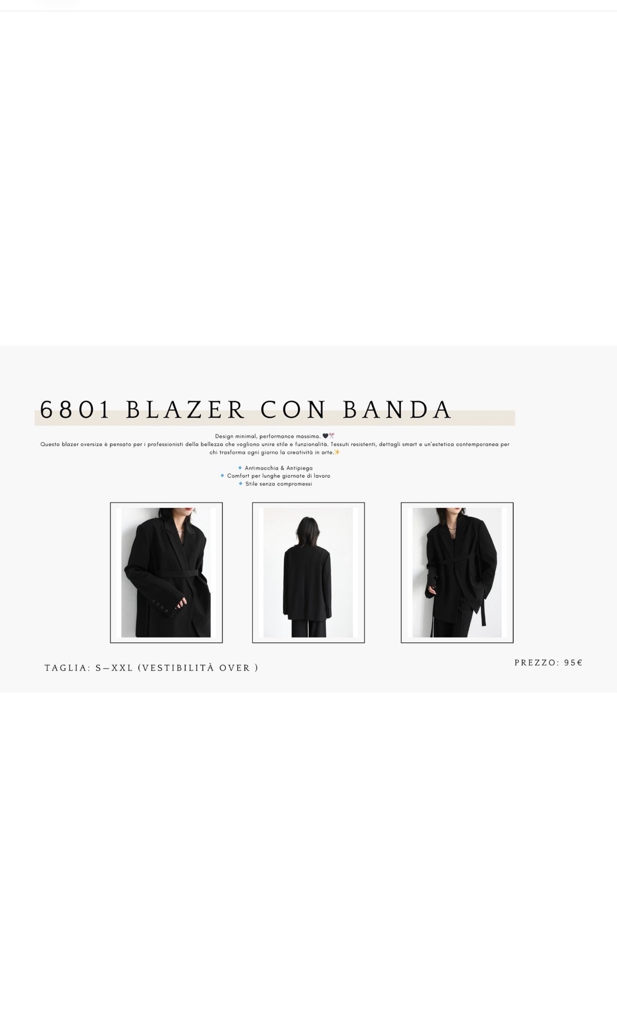 6801 Blazer con Banda