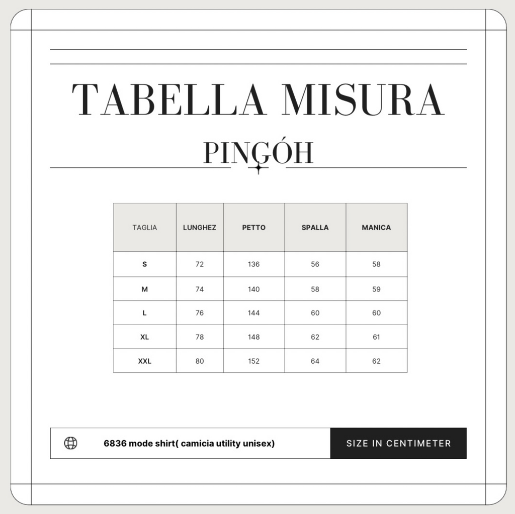 6836 Mode shirt ( camicia utility unisex)