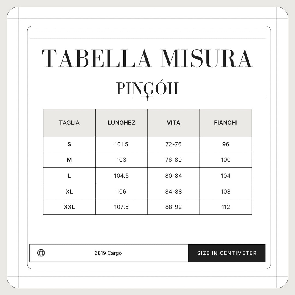 6819 Pantaloni Cargo